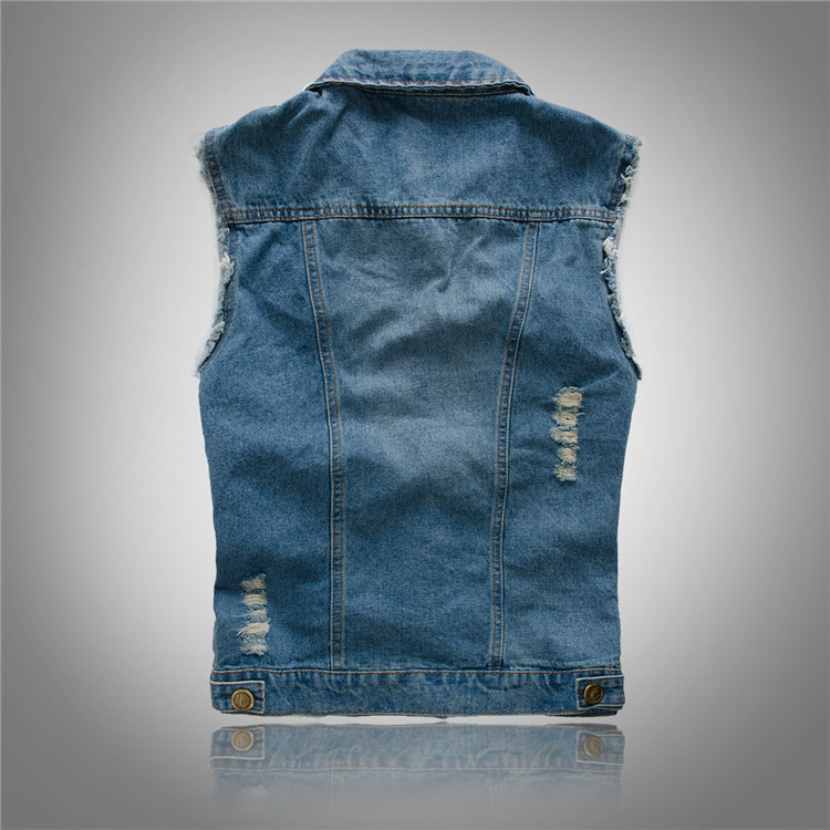 Hugo - Stijlvol denim gilet heren