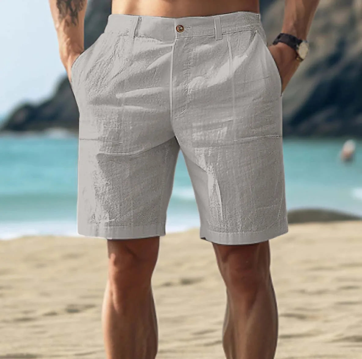 Linnen heren short – Luchtig, comfortabel en ideaal voor ontspannen zomerdagen