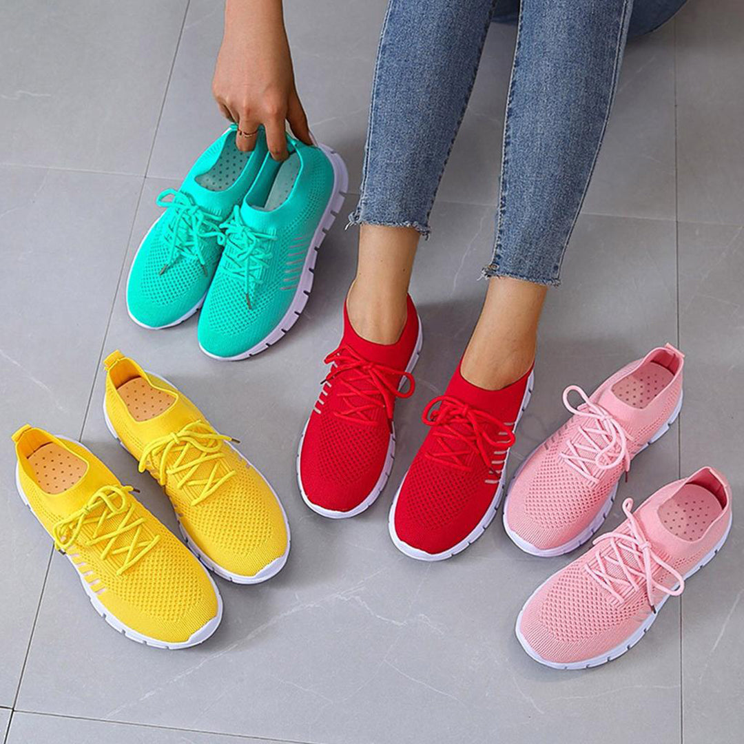 Alzbeta | Lichtgewicht ademende mesh herfst sneakers voor dames met flexibele antislipzool