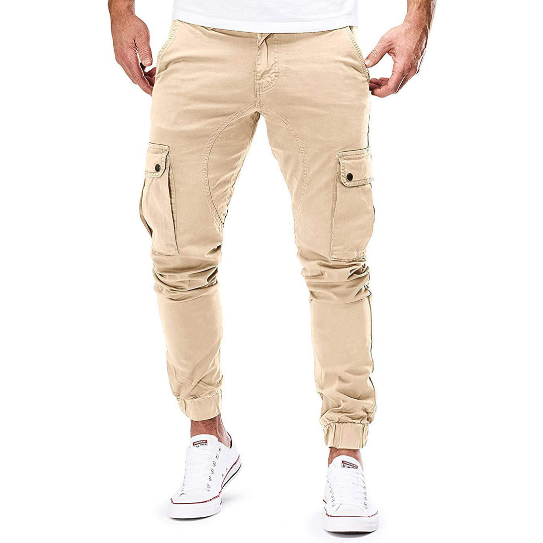Beckett | Ademende katoenen herfst cargo broek voor heren met moderne pasvorm