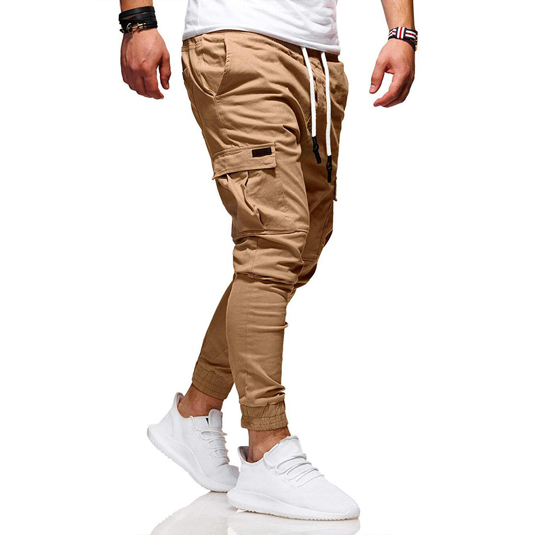 Beckett | Ademende katoenen herfst cargo broek voor heren met moderne pasvorm