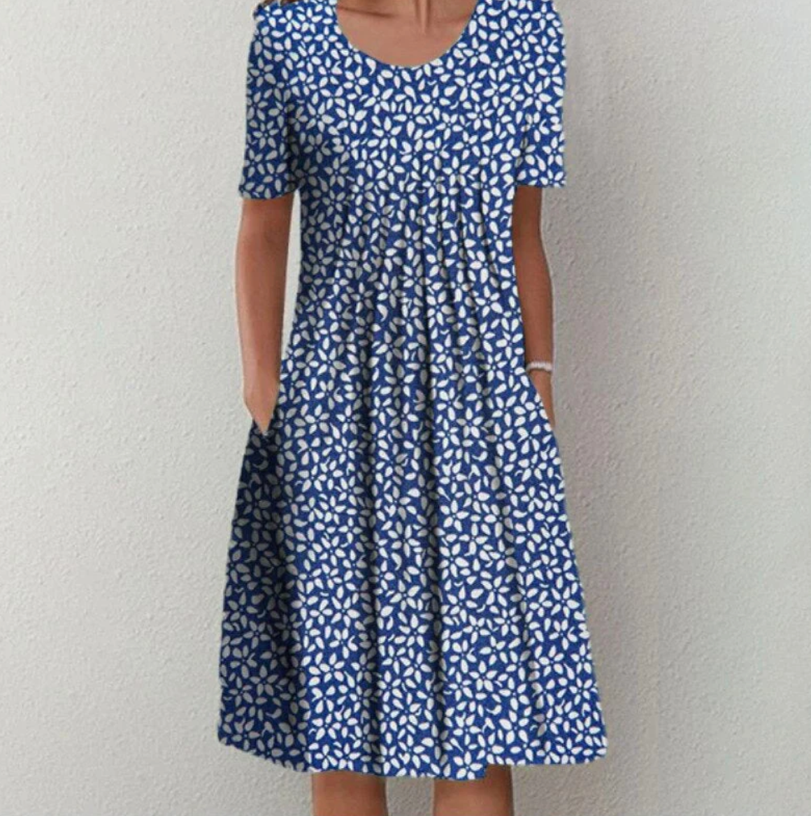 Lynn - Zomerse midi jurk met print dames
