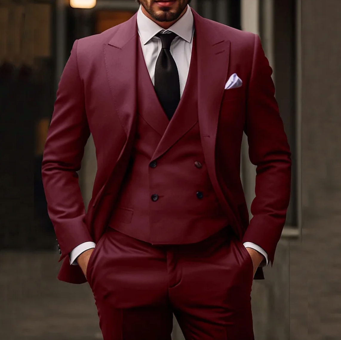 Damian | Pak voor heren elegant en comfortabel in hoogwaardige stof met een tailored fit