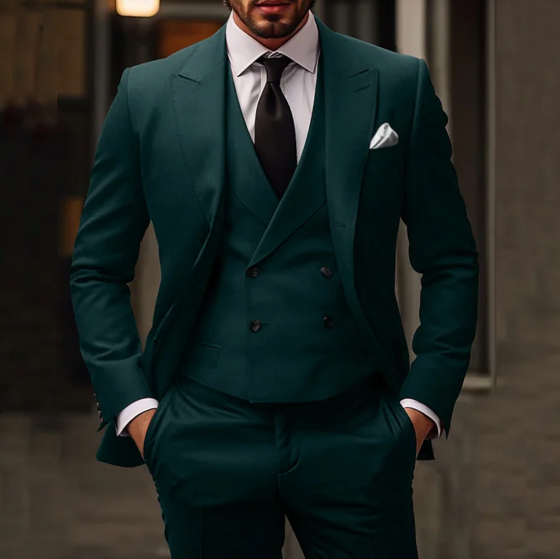 Damian | Pak voor heren elegant en comfortabel in hoogwaardige stof met een tailored fit