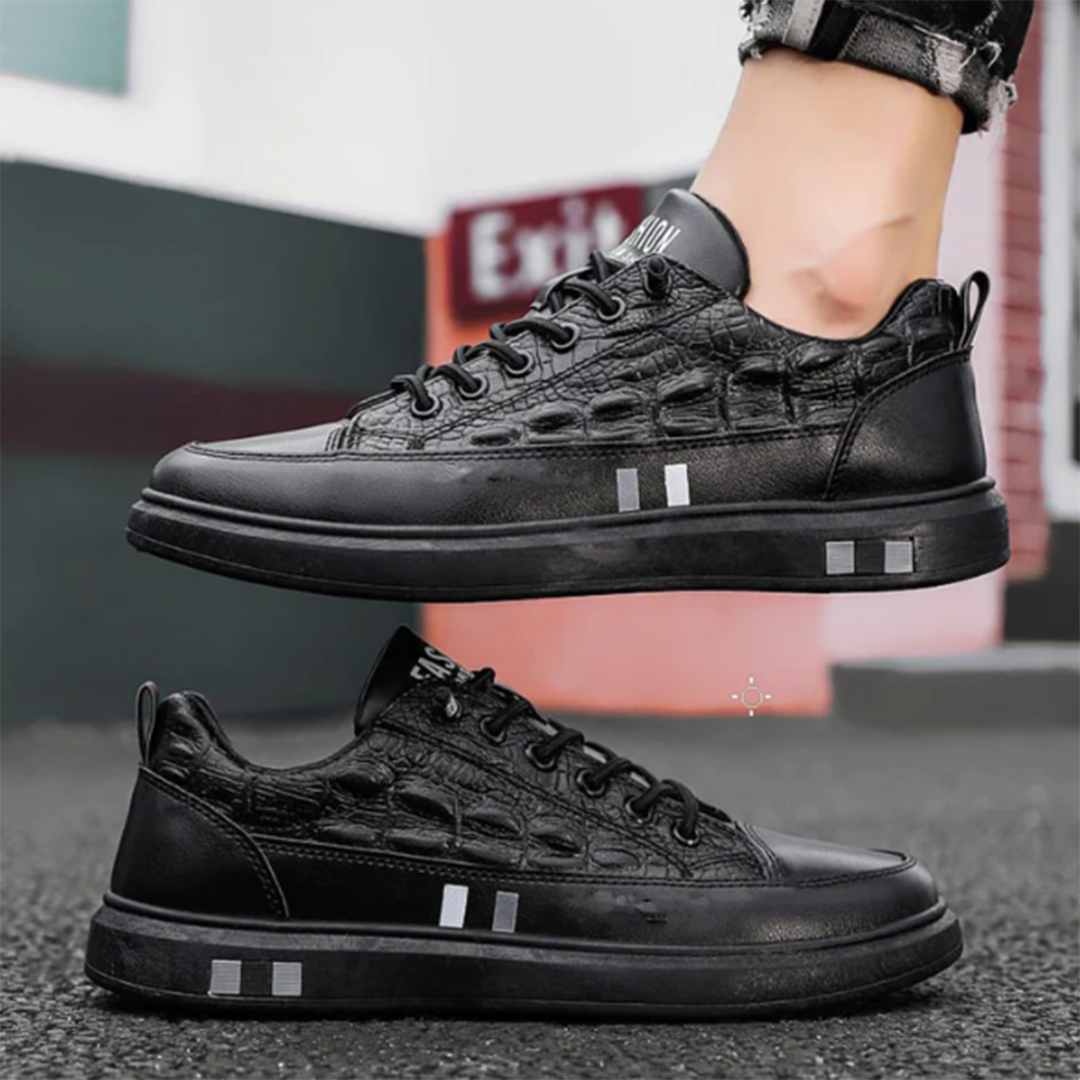 Bruno | Stijlvolle ademende PU sneakers voor heren met luxe afwerking
