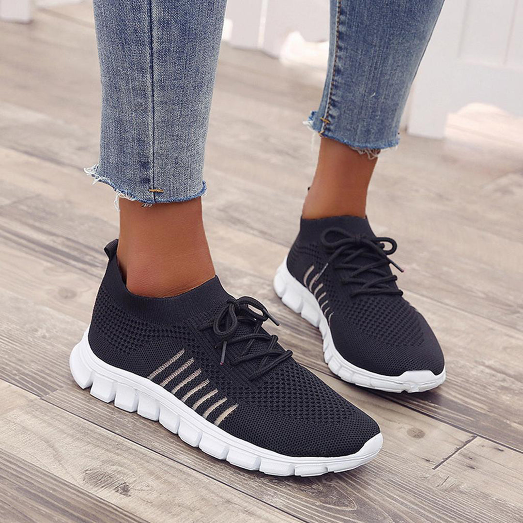Alzbeta | Lichtgewicht ademende mesh herfst sneakers voor dames met flexibele antislipzool