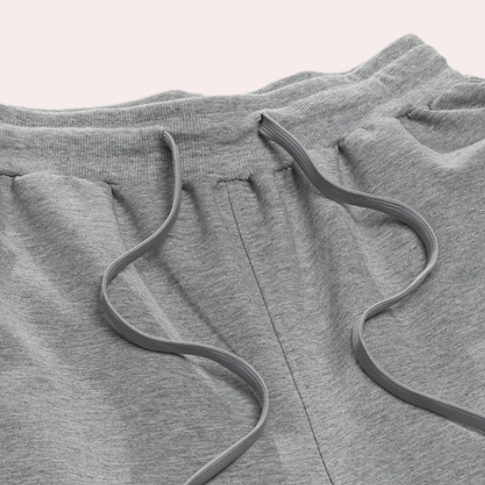 Heren joggingbroek katoenmix – Comfortabele pasvorm met stijlvolle wijde pijpen voor dagelijks gebruik