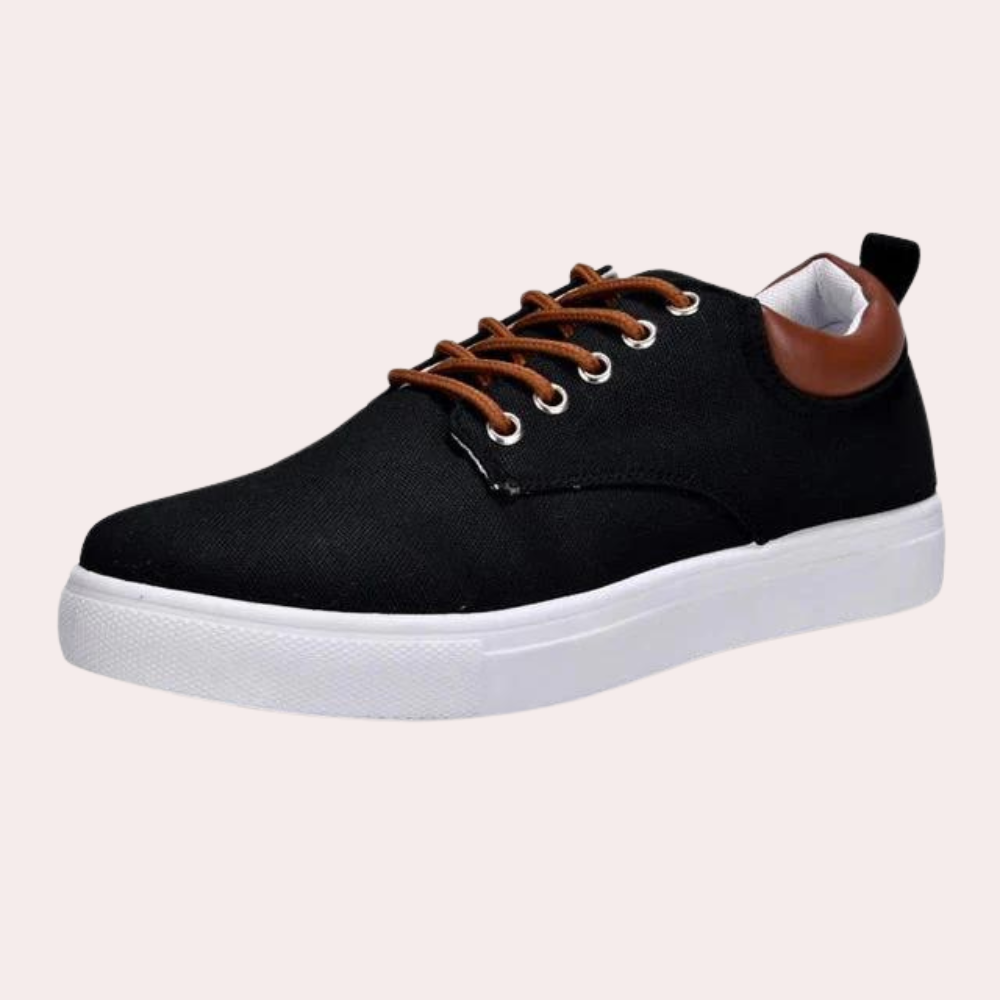 Tobias | Lichtgewicht ademende canvas sneakers voor heren met casual uitstraling