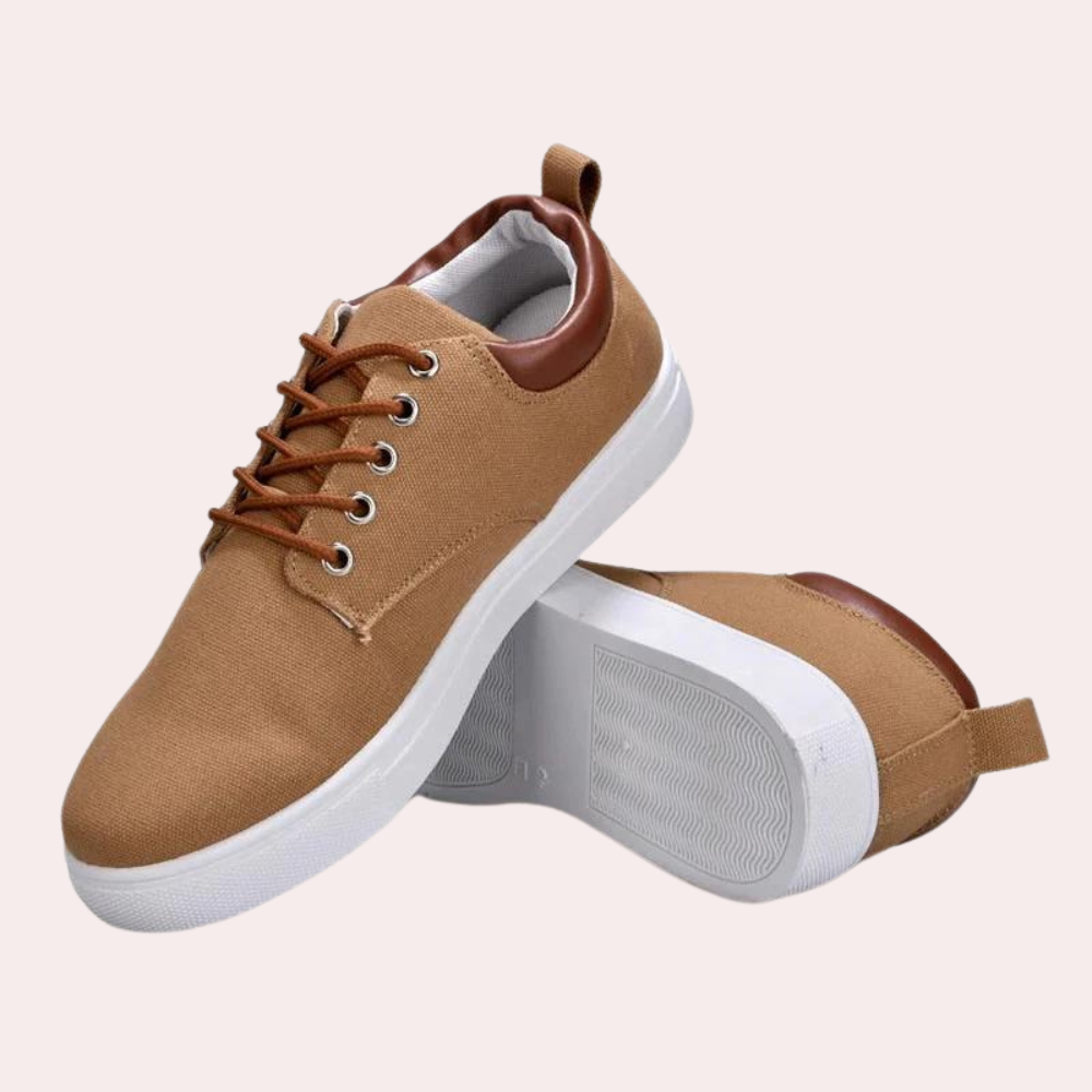 Tobias | Lichtgewicht ademende canvas sneakers voor heren met casual uitstraling