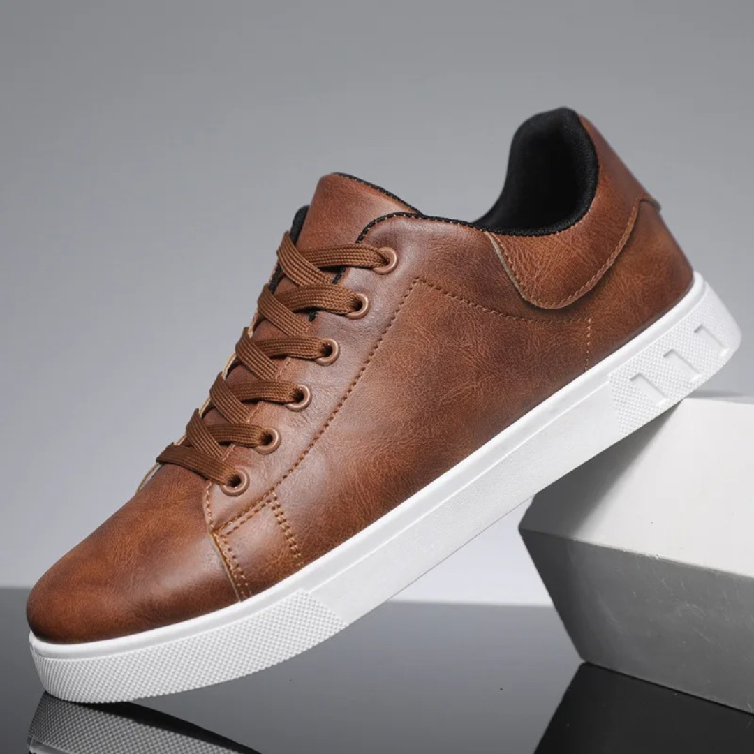 Milan | Stevige ademende PU sneakers voor heren met klassieke urban uitstraling
