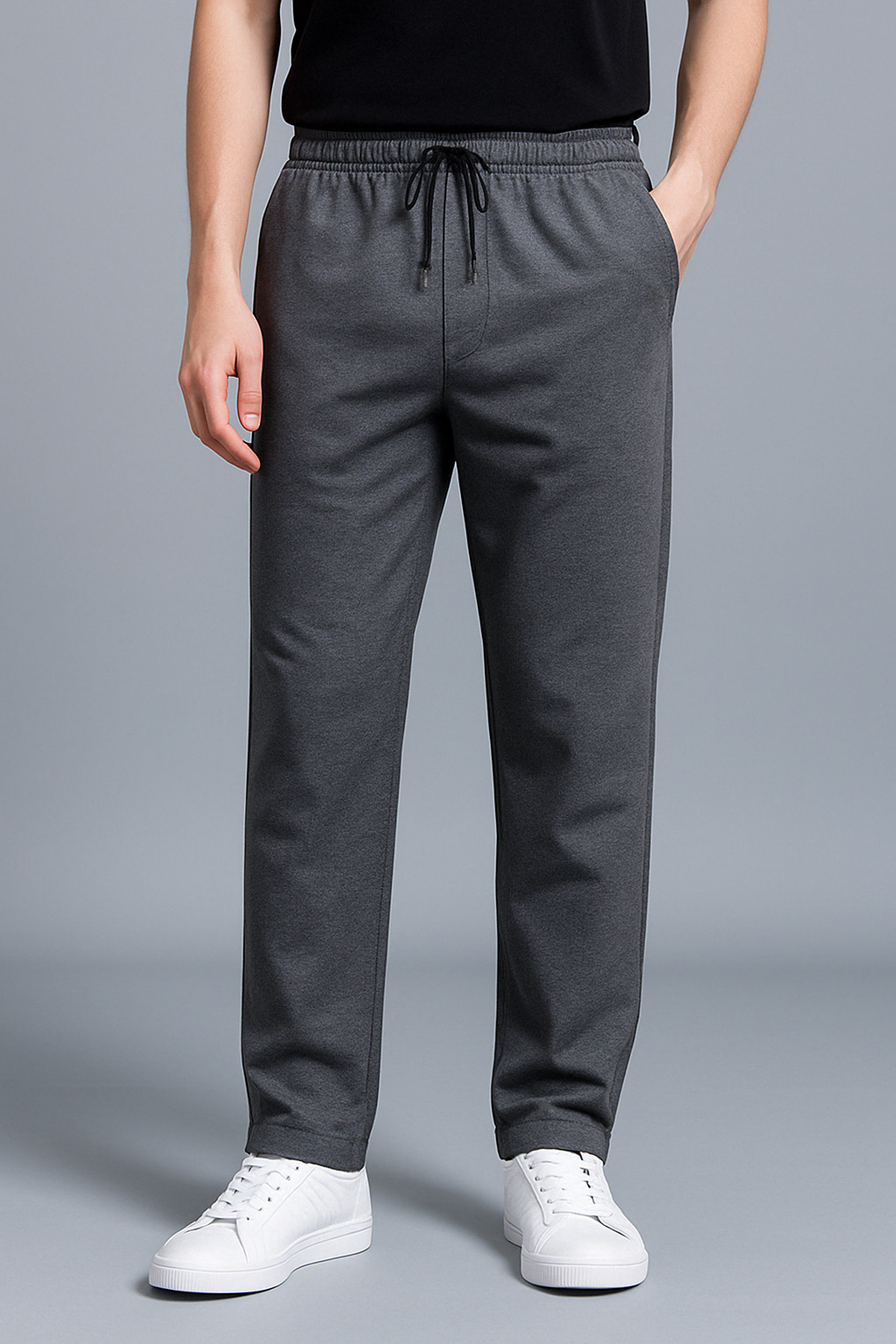 Heren joggingbroek katoenmix – Comfortabele pasvorm met stijlvolle wijde pijpen voor dagelijks gebruik