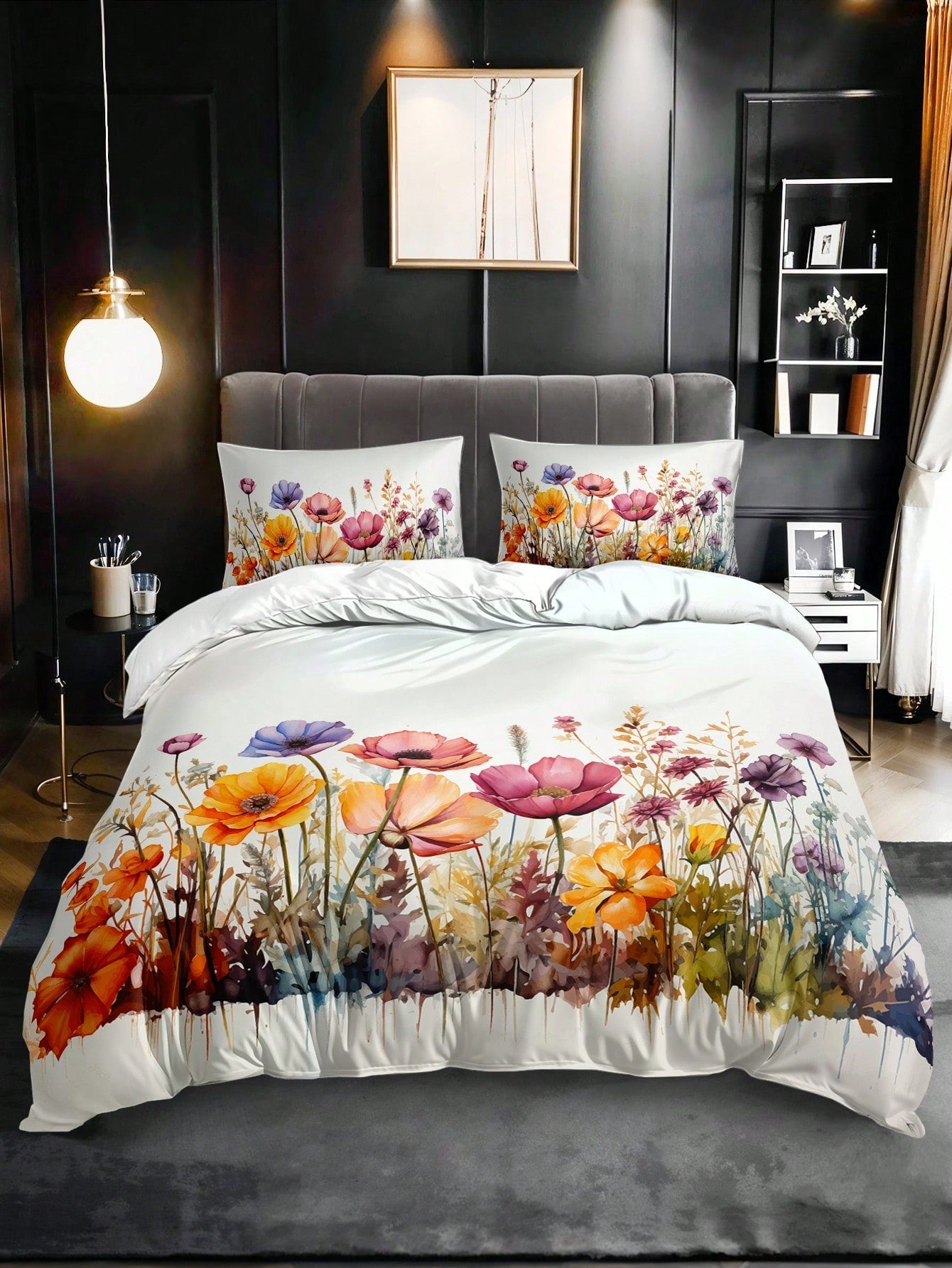 Chique Bloemen Dekbedovertrekset - Verhoog de Sfeer van Uw Interieur (3-Delig)