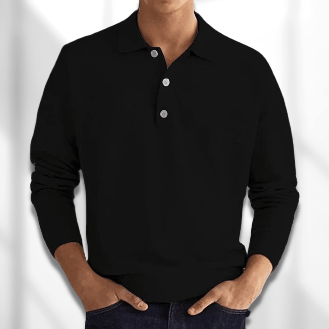 Sven | Elegant ademend herfstpoloshirt voor heren van zachte katoenmix met tijdloze pasvorm