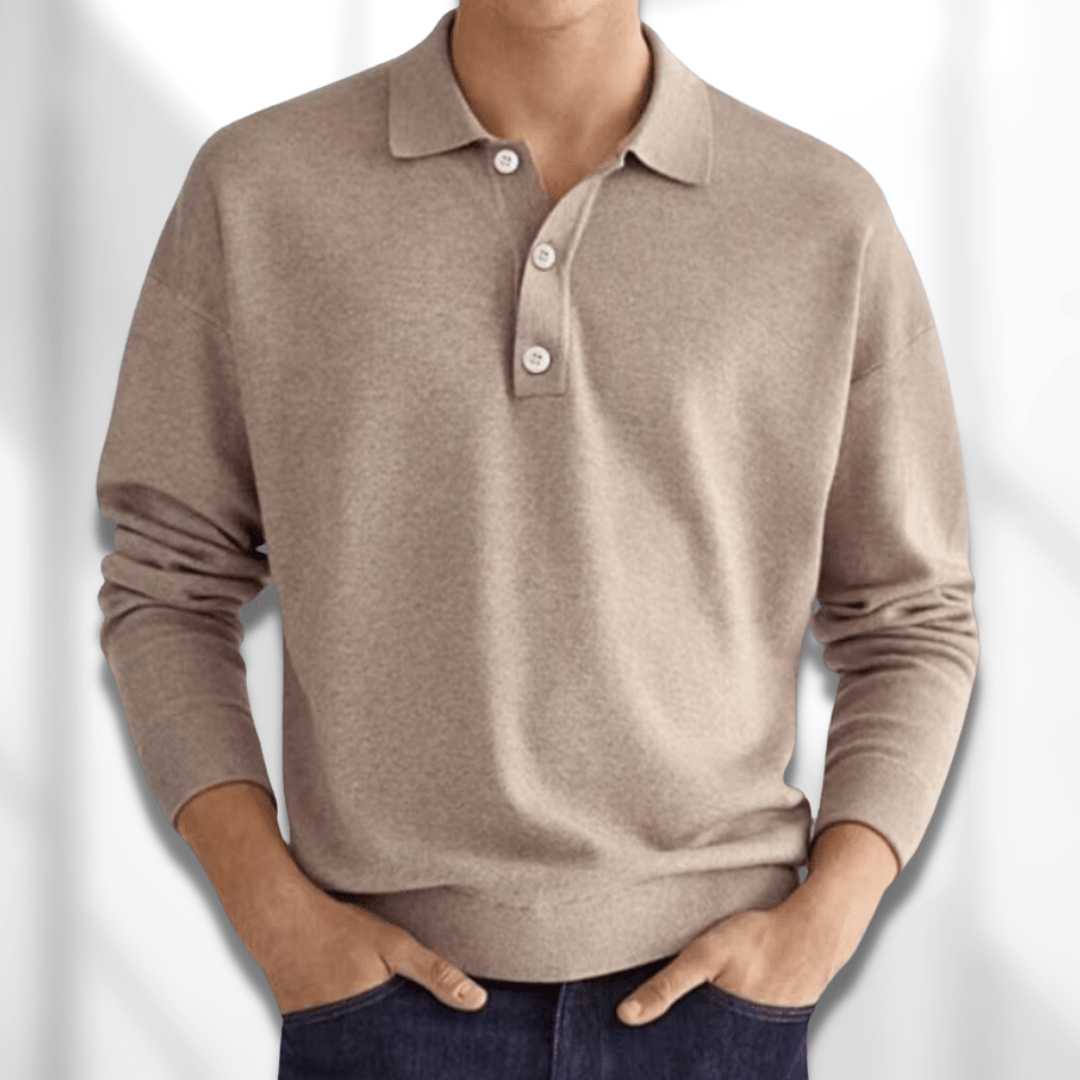 Sven | Elegant ademend herfstpoloshirt voor heren van zachte katoenmix met tijdloze pasvorm