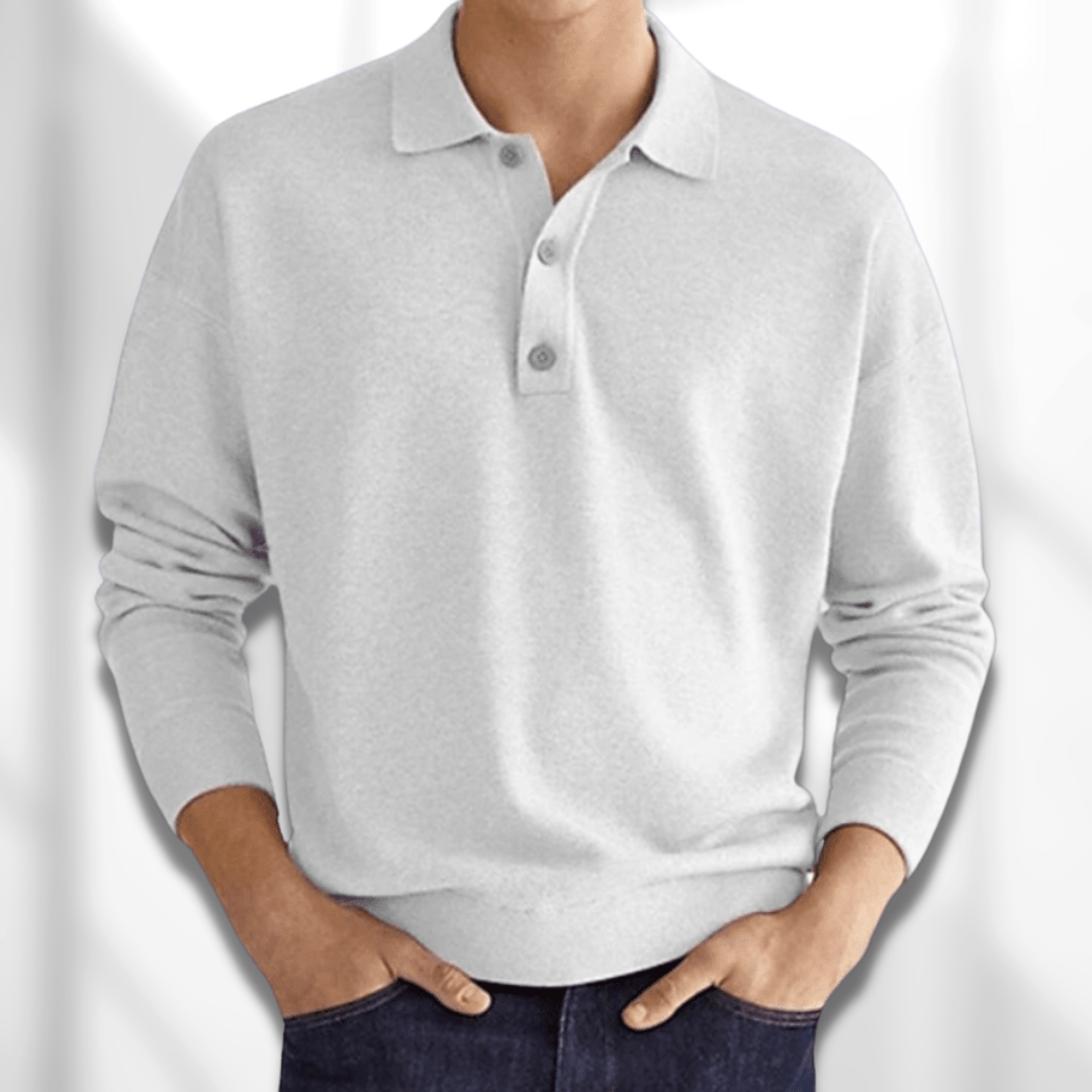Sven | Elegant ademend herfstpoloshirt voor heren van zachte katoenmix met tijdloze pasvorm