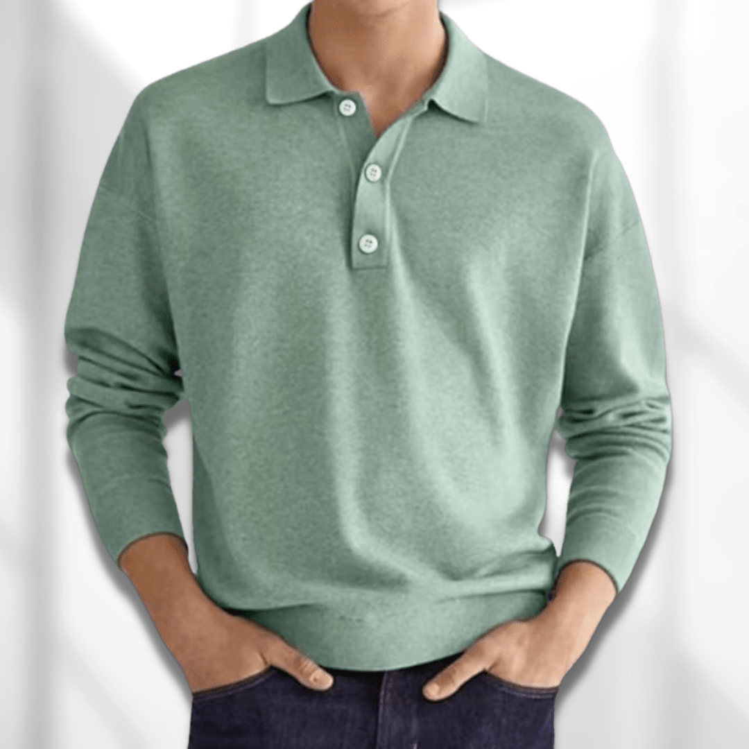 Sven | Elegant ademend herfstpoloshirt voor heren van zachte katoenmix met tijdloze pasvorm