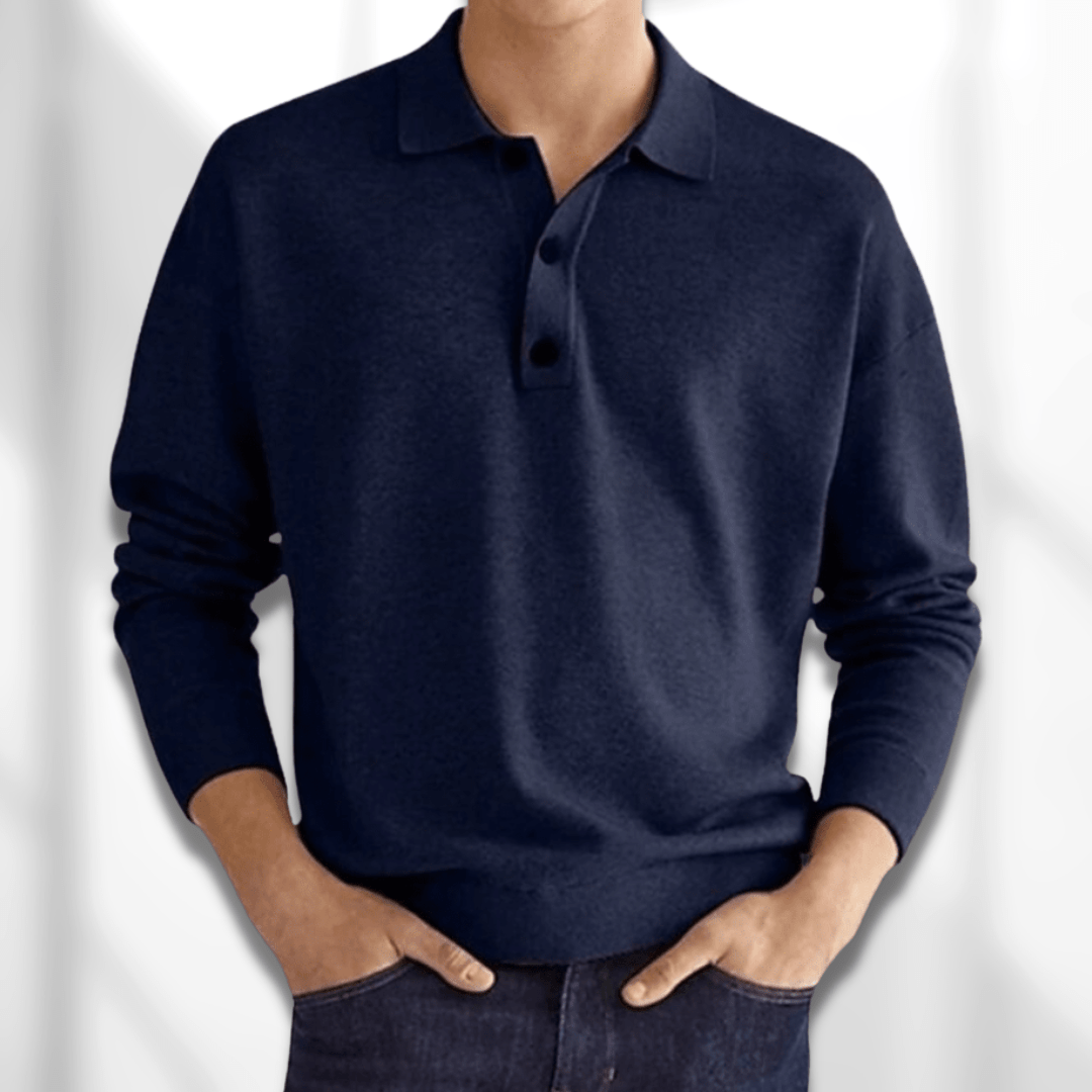 Sven | Elegant ademend herfstpoloshirt voor heren van zachte katoenmix met tijdloze pasvorm