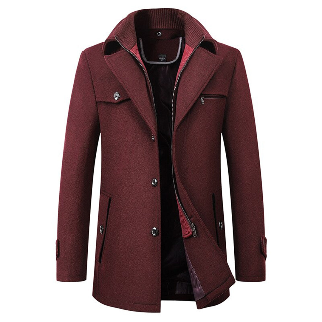 Mateo | Elegante warme wolblend winterjas voor heren met tijdloze pasvorm