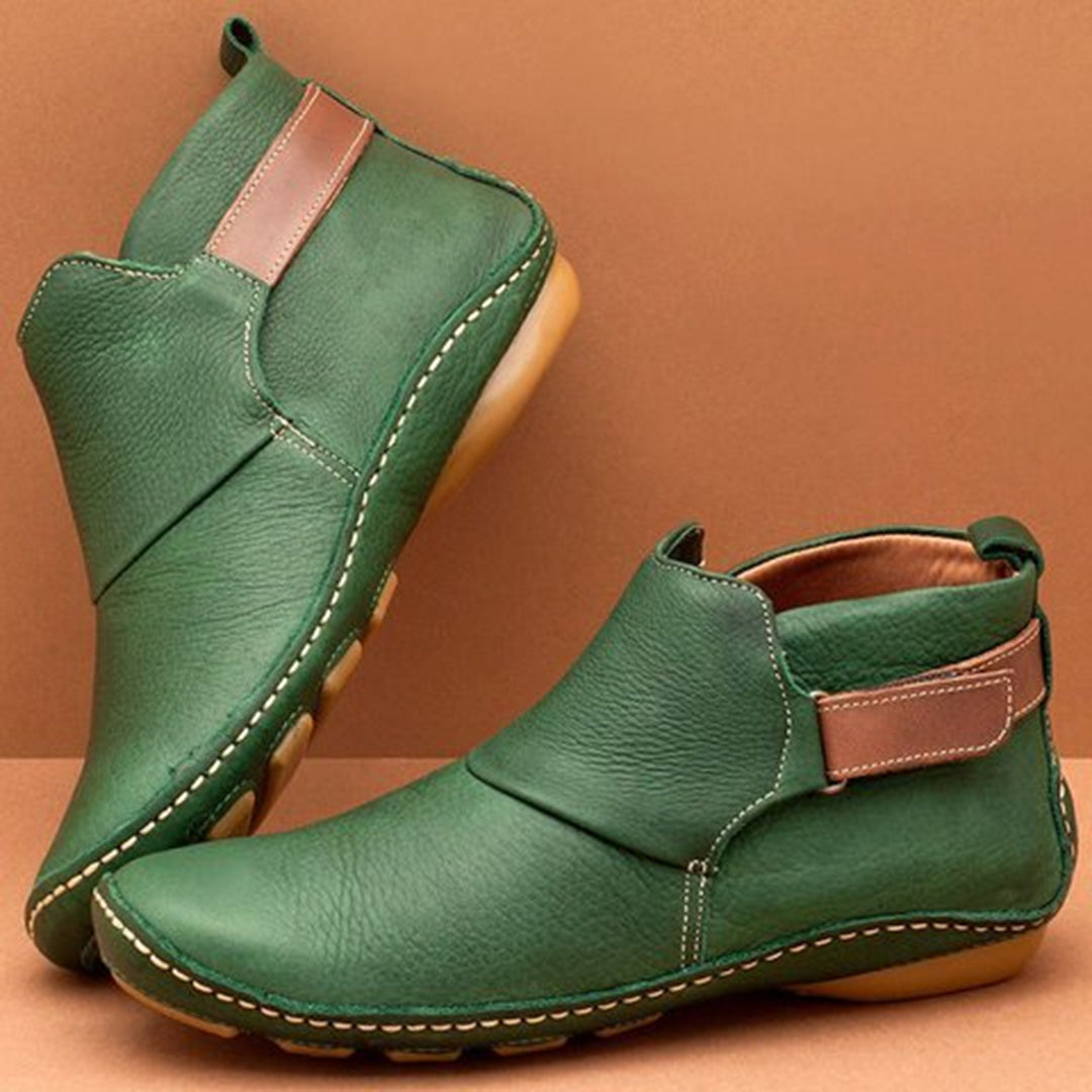 Jade | Klassieke PU leren herfst enkellaarsjes voor dames met flexibele zool en ergonomische pasvorm