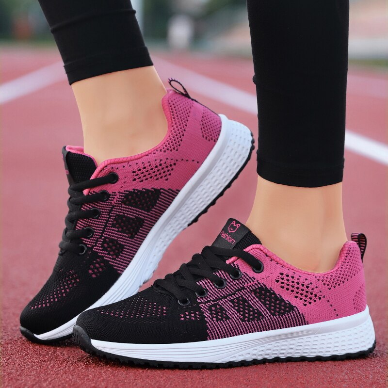 Dames hardloopschoenen met ademend mesh – licht, sportief en stabiel bij elke stap