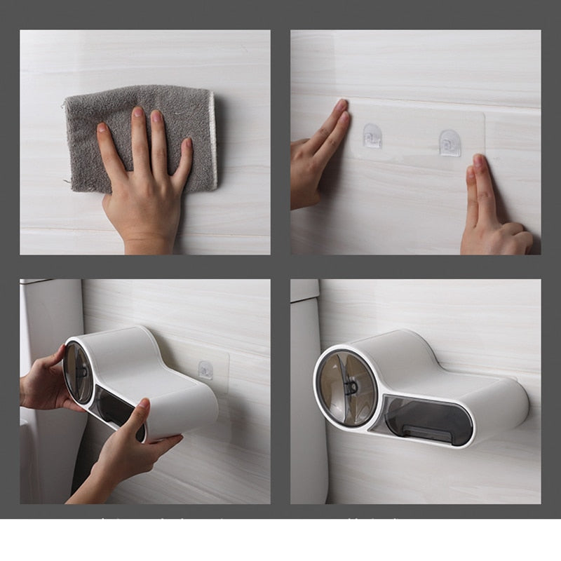 Multifunctionele Toiletrolhouder - Elegant en Perfect voor Badkameropslag