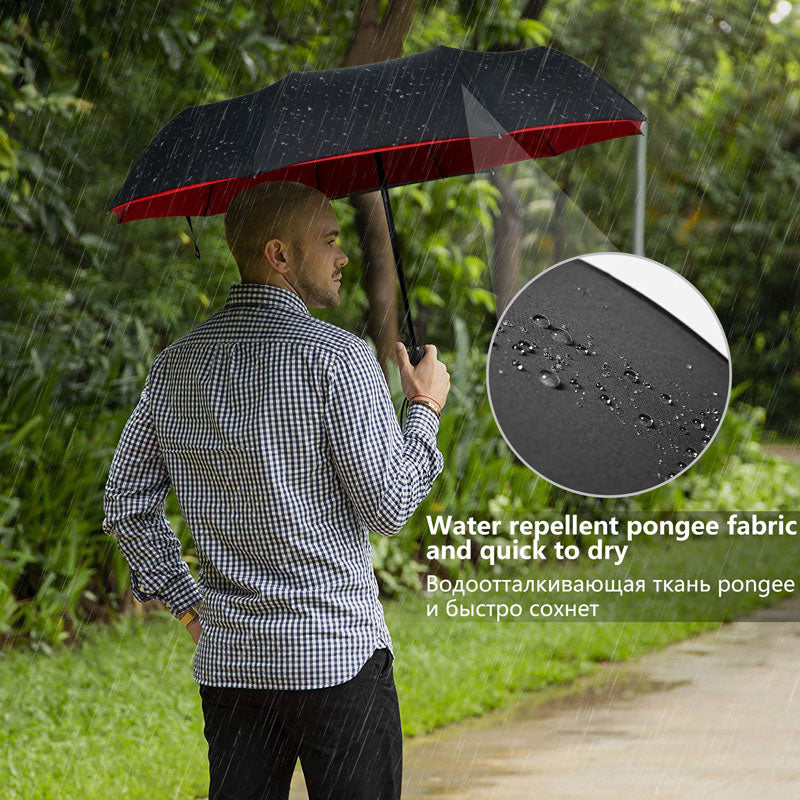 Windproof Stormparaplu - Opvouwbare Paraplu voor Regen en Storm