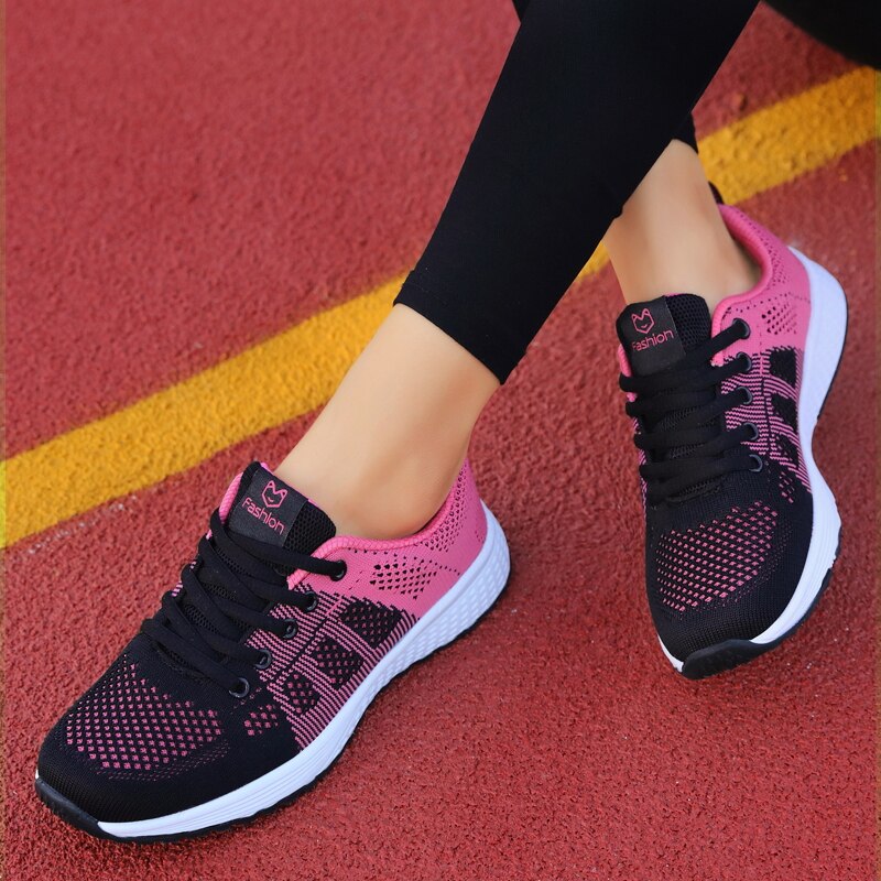 Dames hardloopschoenen met ademend mesh – licht, sportief en stabiel bij elke stap