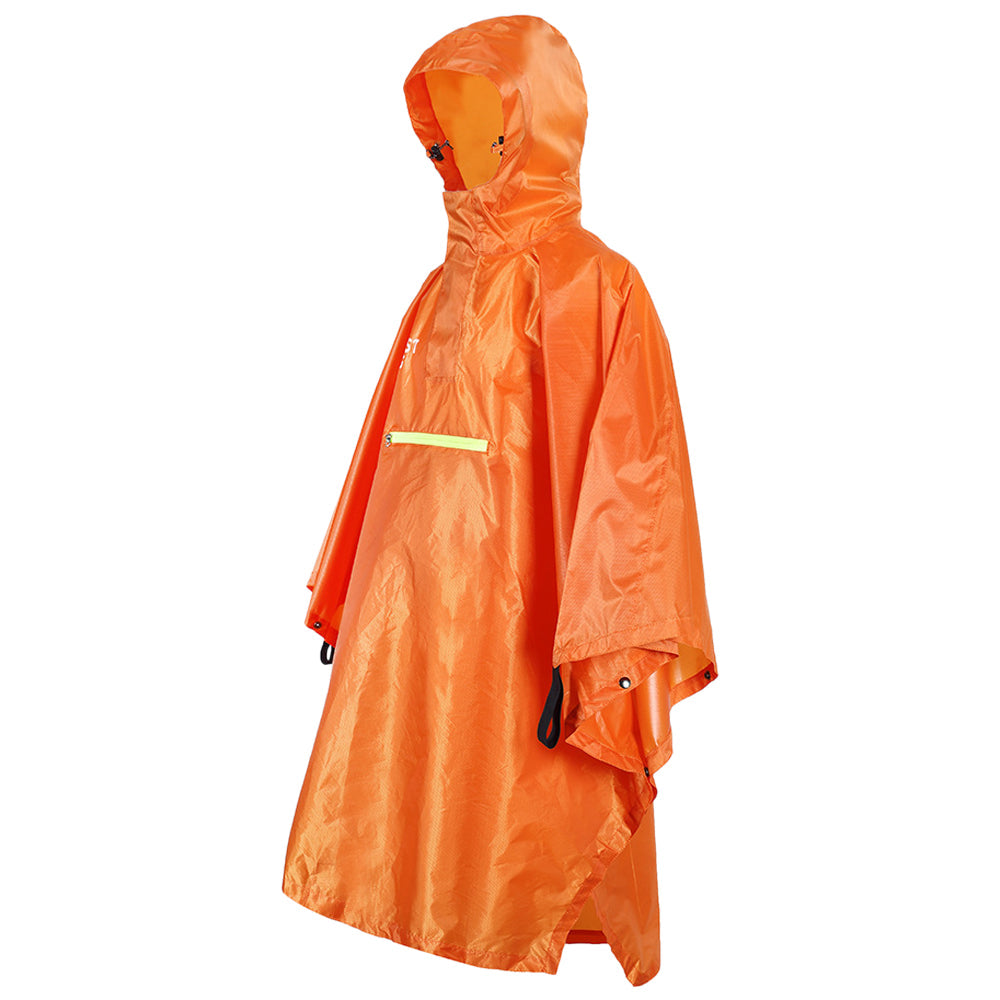 DryTac - Regenwerende poncho met reflecterende strook