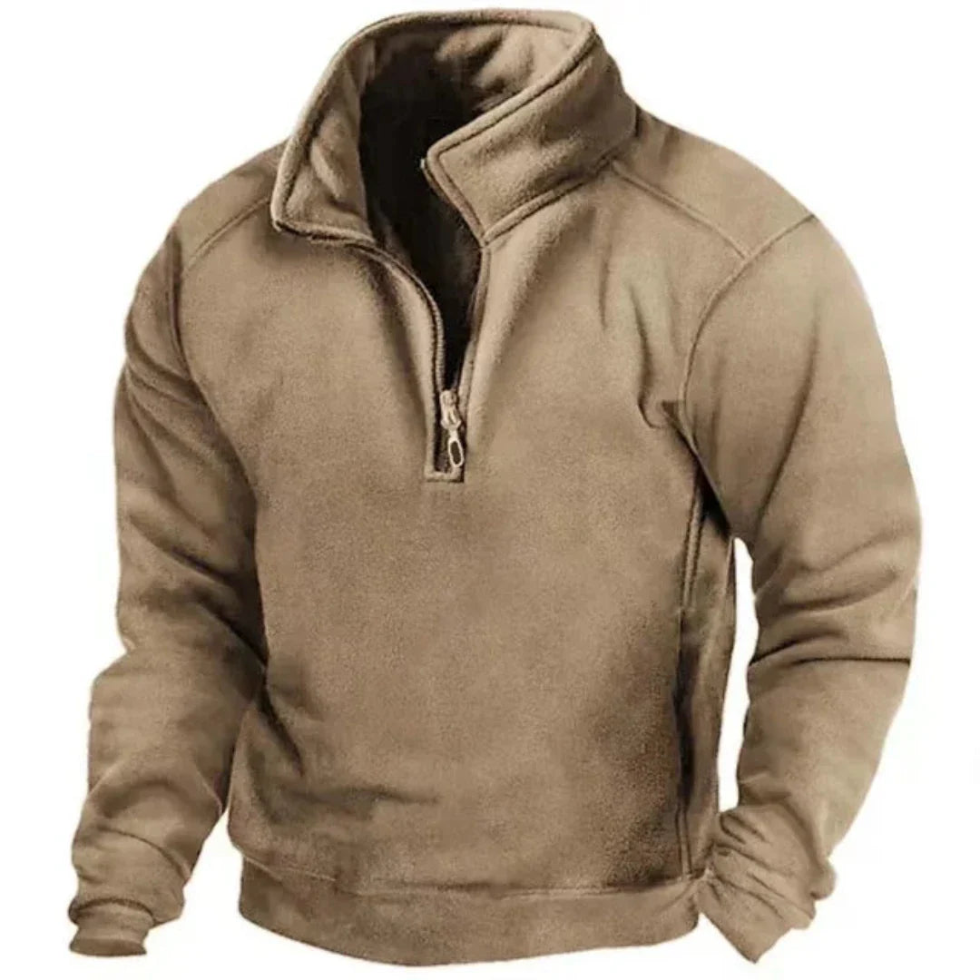 Kevin - Halve Col Modepullover voor Heren