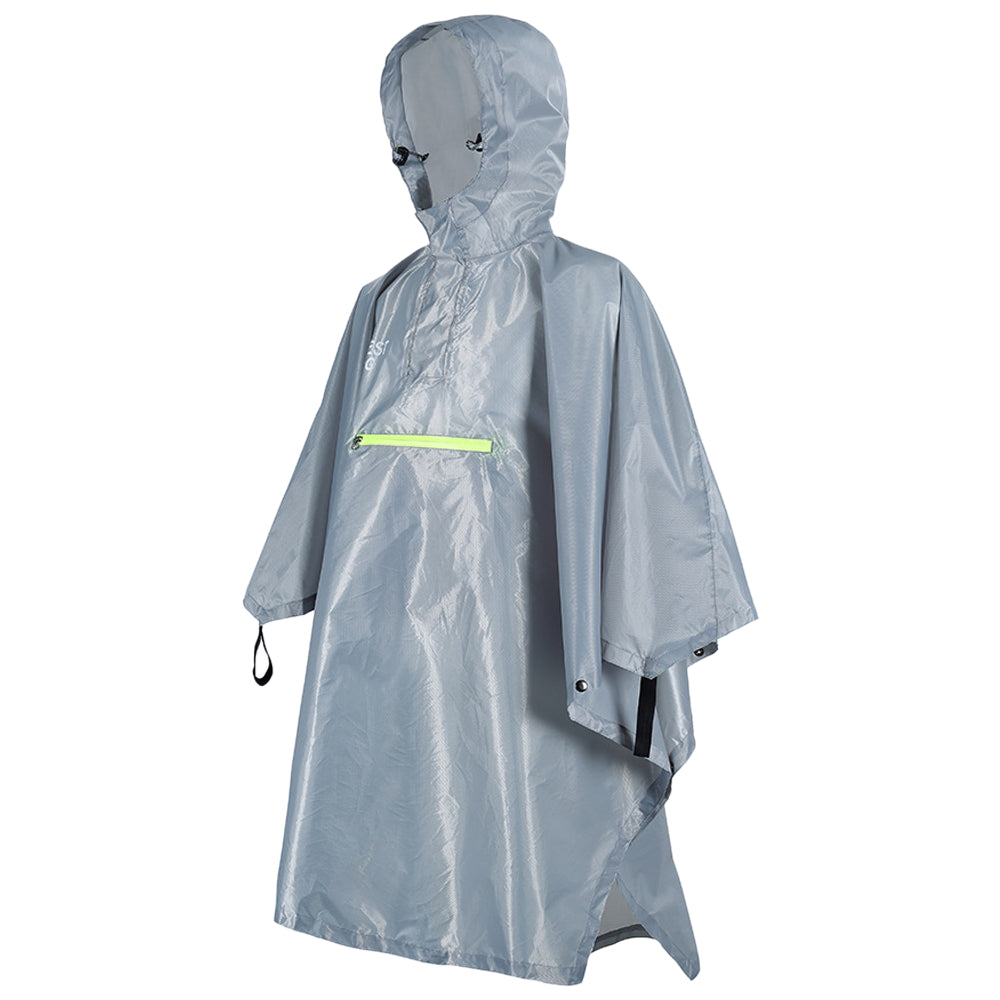 DryTac - Regenwerende poncho met reflecterende strook