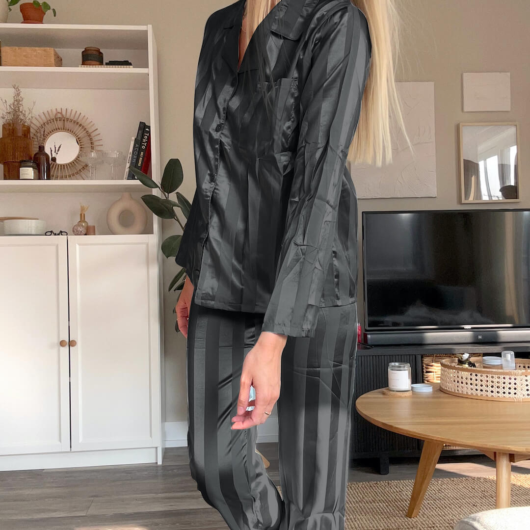 Diana - Satijnen Pyjama Set Tijdloze Luxe Voor Dames