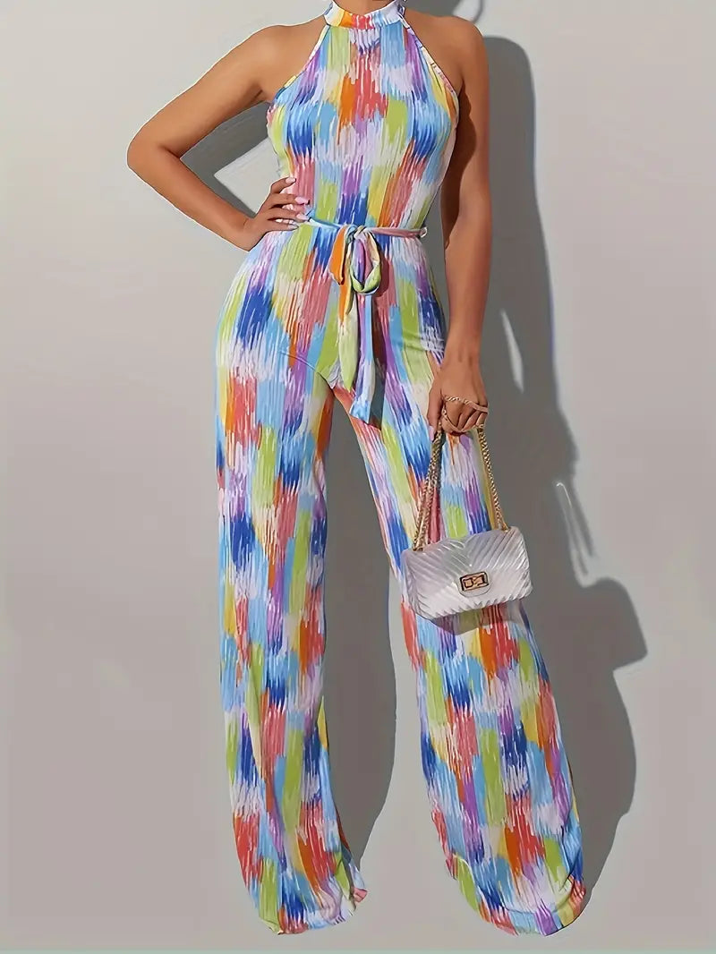 Feline - Festival Outfit Dames - Jumpsuit met Tie-Dye Print voor Festivals