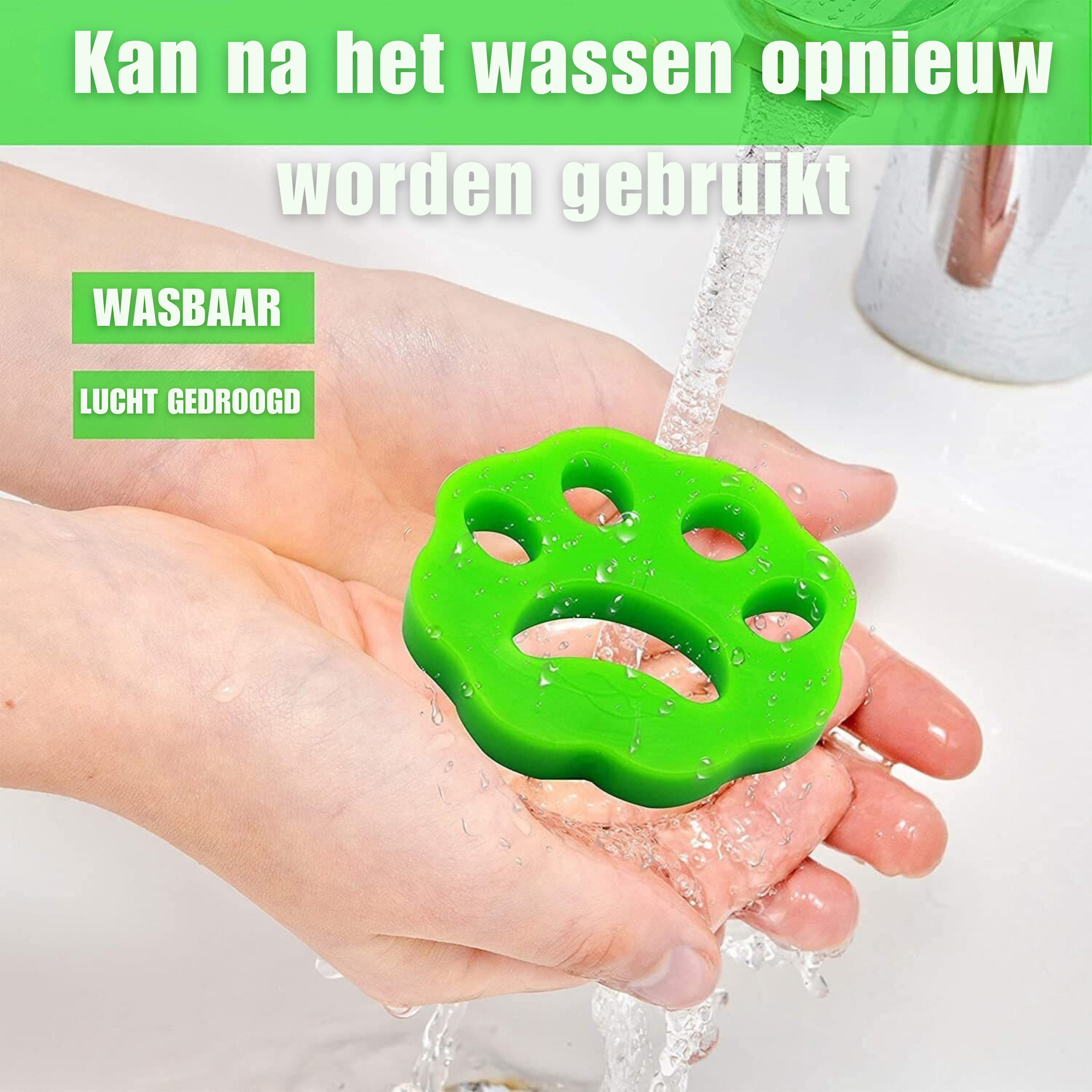 Herbruikbare Huisdierharen Wasfilters - Set van 4 voor Schone Was