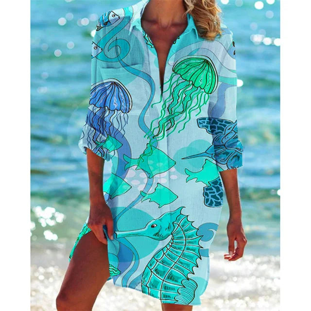 Paula - Hawaii blouse met bloemenprint