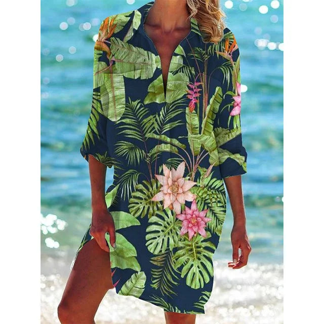 Paula - Hawaii blouse met bloemenprint