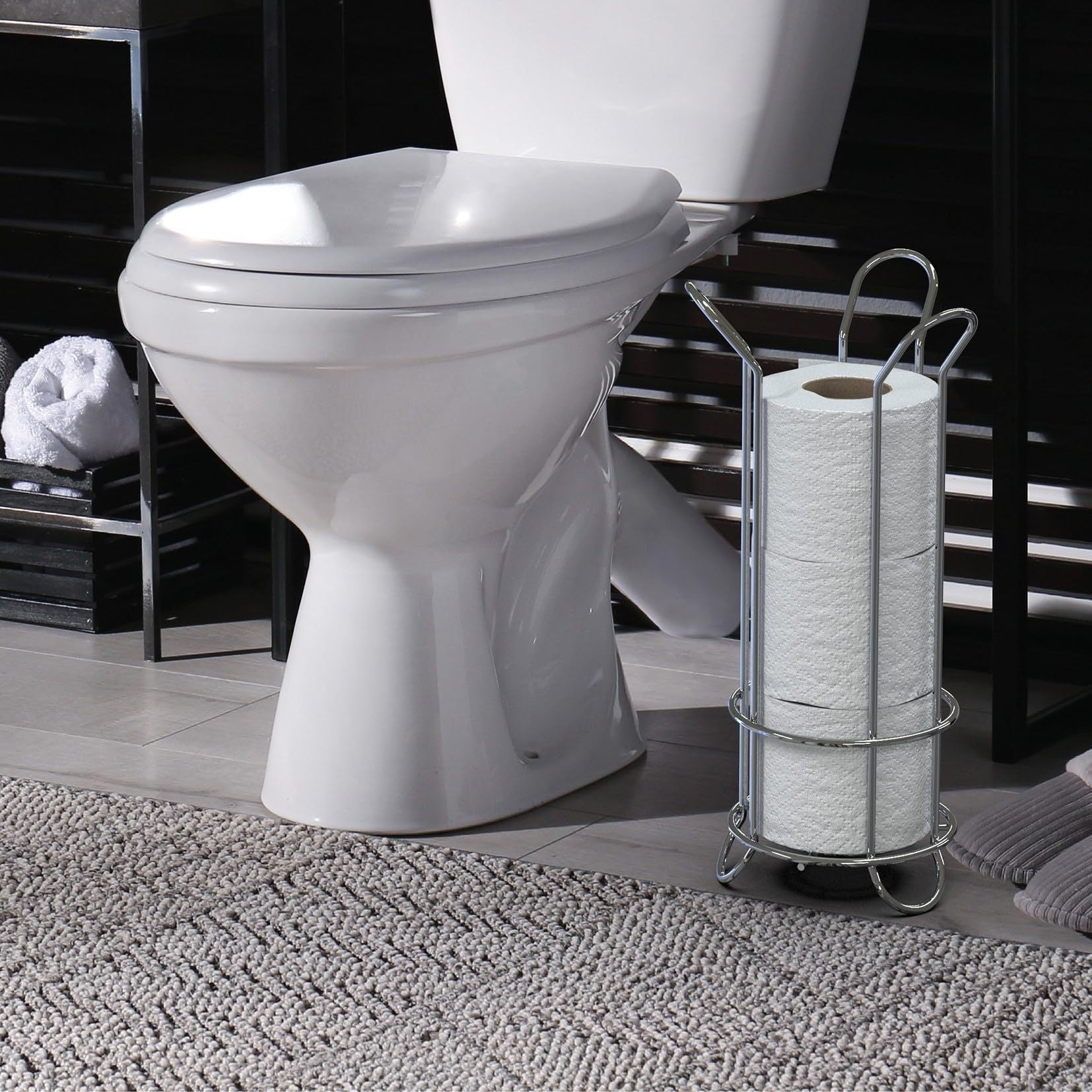 Toiletpapierhouder Chroom - Minimalistisch Ontwerp voor Moderne Badkameropslag