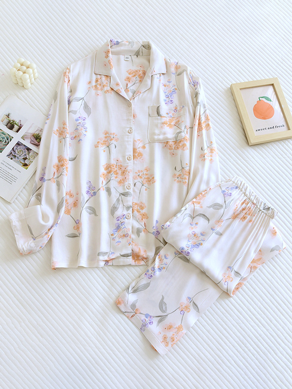 Estelle - Luxe Katoenen Pyjama Set Met Lange Mouwen (2-delig)