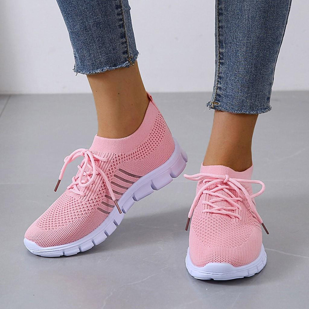 Alzbeta | Lichtgewicht ademende mesh herfst sneakers voor dames met flexibele antislipzool