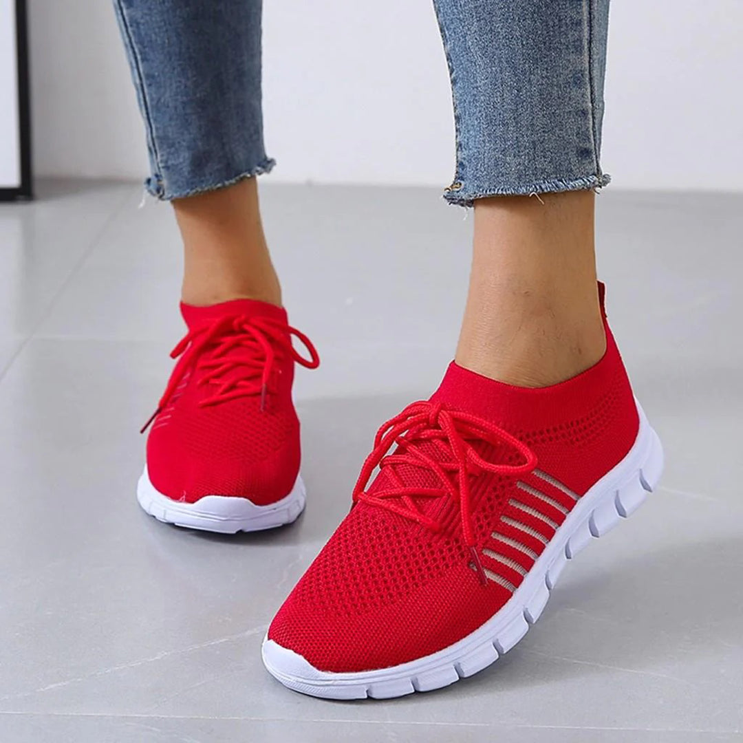 Alzbeta | Lichtgewicht ademende mesh herfst sneakers voor dames met flexibele antislipzool