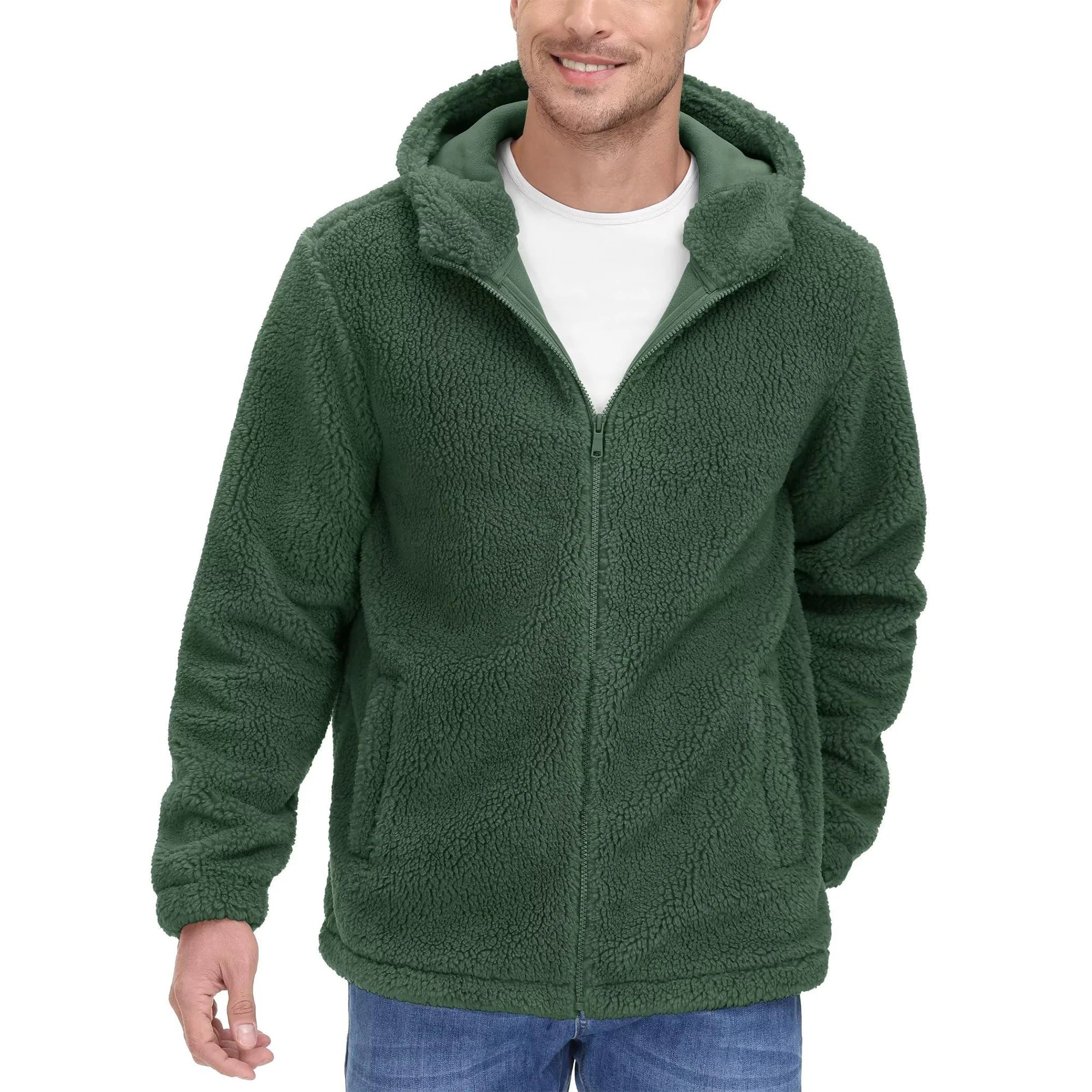 Bram | Sherpa fleece hoodie voor heren