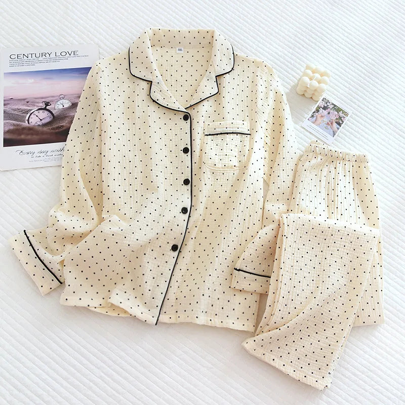 Tessa - Polka Dot Pyjama Set Comfortabel & Stijlvol Voor Dames