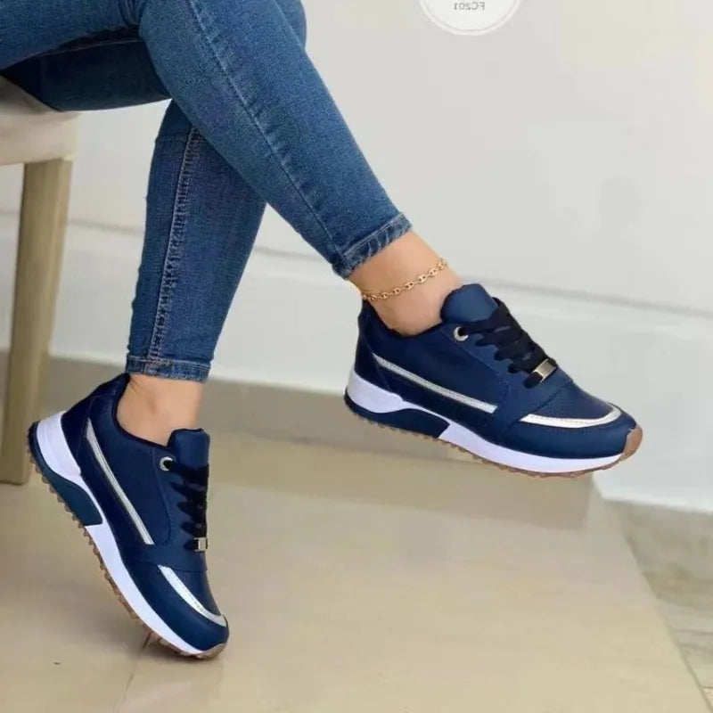 Elegante dames sneakers met dempende zool – stijlvol comfort voor elke dag