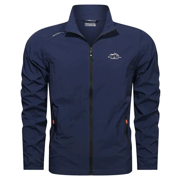 CallOff | Lichtgewicht ademende polyester herfstjas voor heren met sportieve outdoor uitstraling