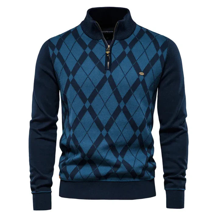 Oscar - Half-Zip Trui met Strak Design