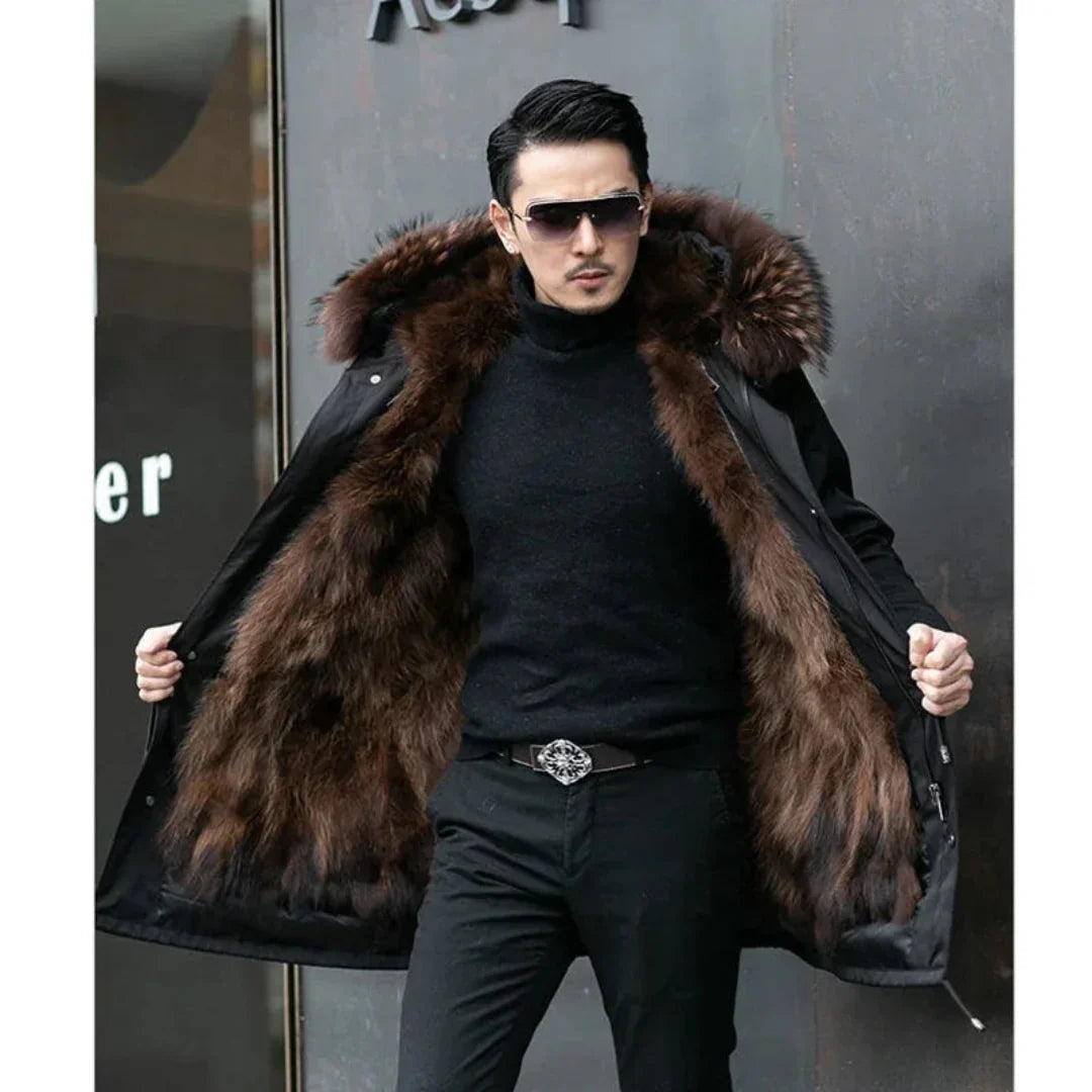 Luuk | Parka winterjas met capuchon voor heren