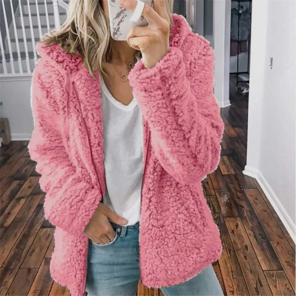 Sofia - Fluffy Damesvest met Capuchon - Warm & Stijlvol