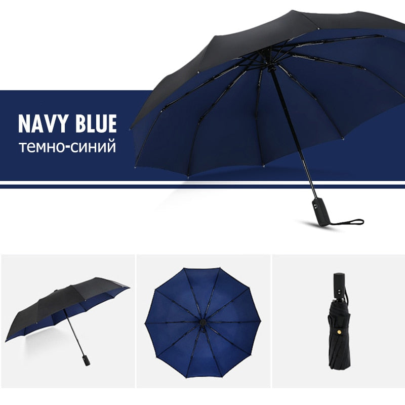 Windproof Stormparaplu - Opvouwbare Paraplu voor Regen en Storm