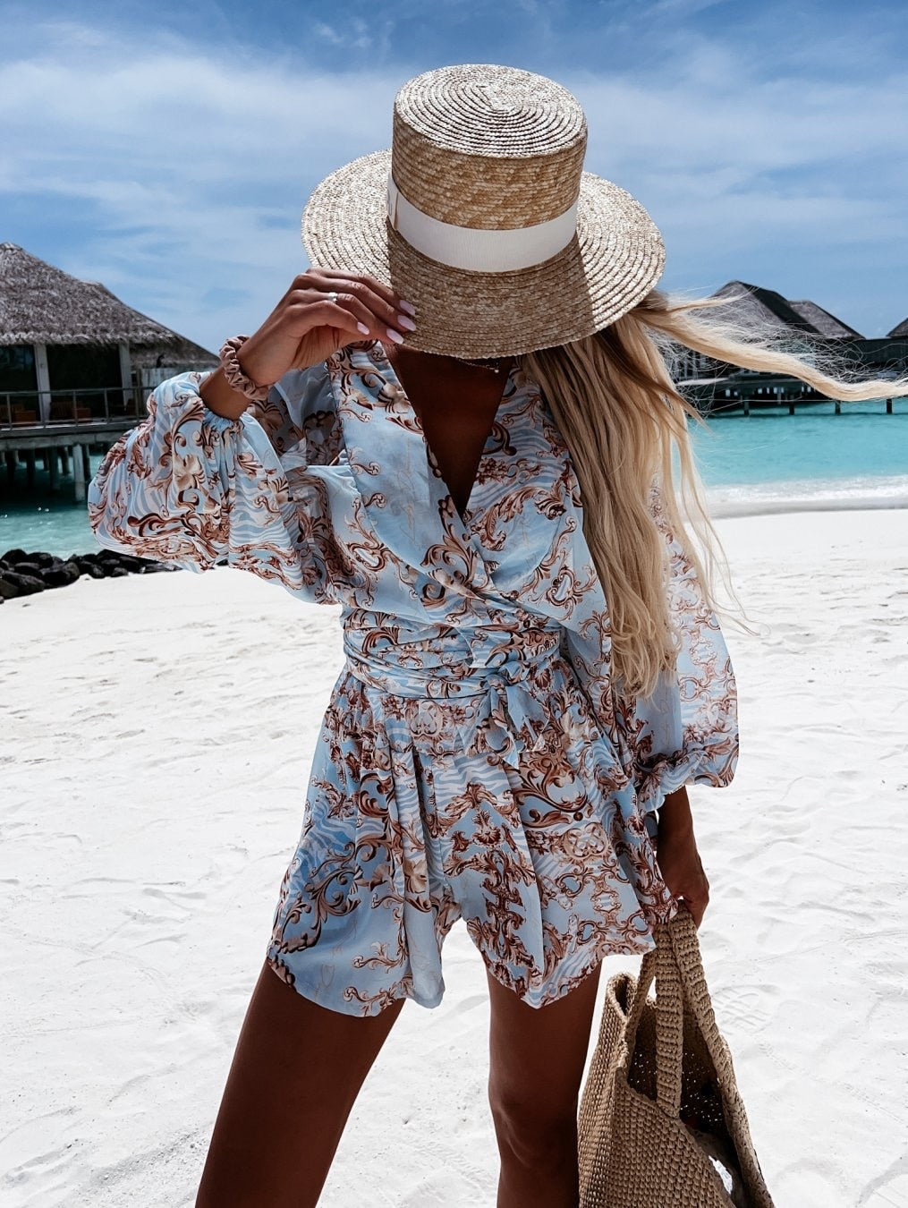 Suze - Zomerse strand playsuit