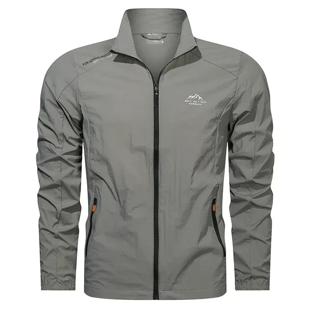 CallOff | Lichtgewicht ademende polyester herfstjas voor heren met sportieve outdoor uitstraling