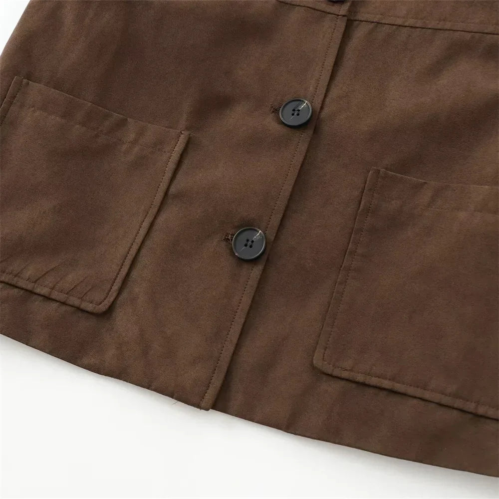 Sophie - Luxe Suède Jas voor Dames